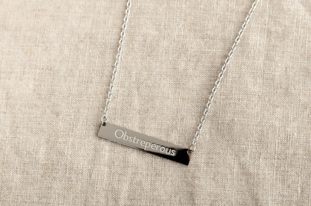 Obstreperous Necklace Black & Beech
