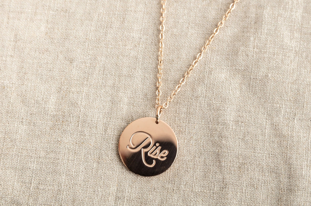 RISE Necklace Black & Beech