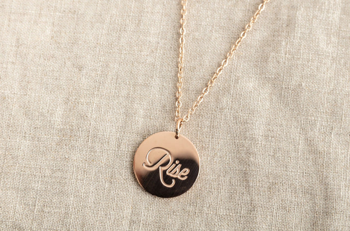 RISE Necklace Black & Beech