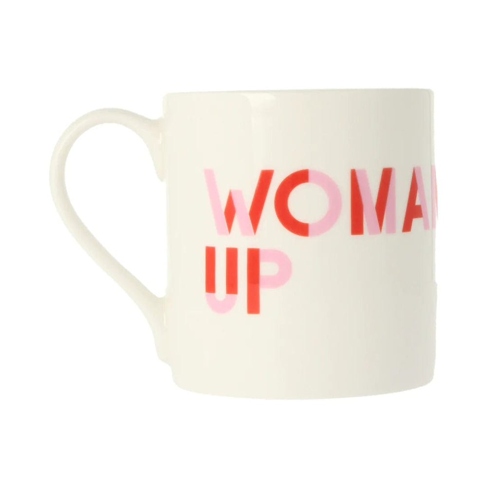 Woman Up Mug Black & Beech