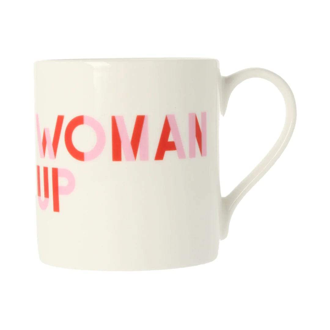 Woman Up Mug Black & Beech