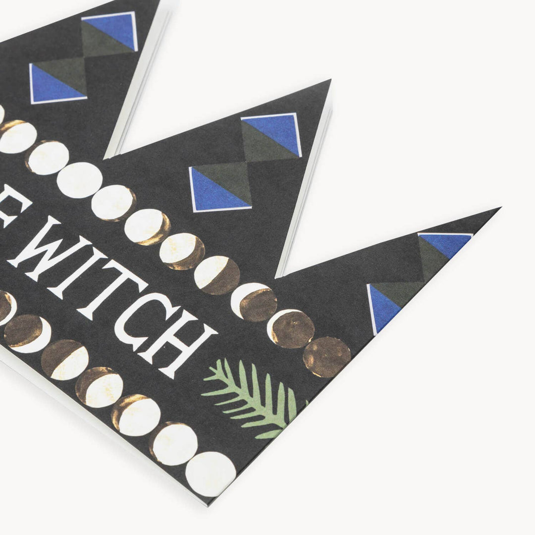 Chief Witch Party Hat - Black & Beech