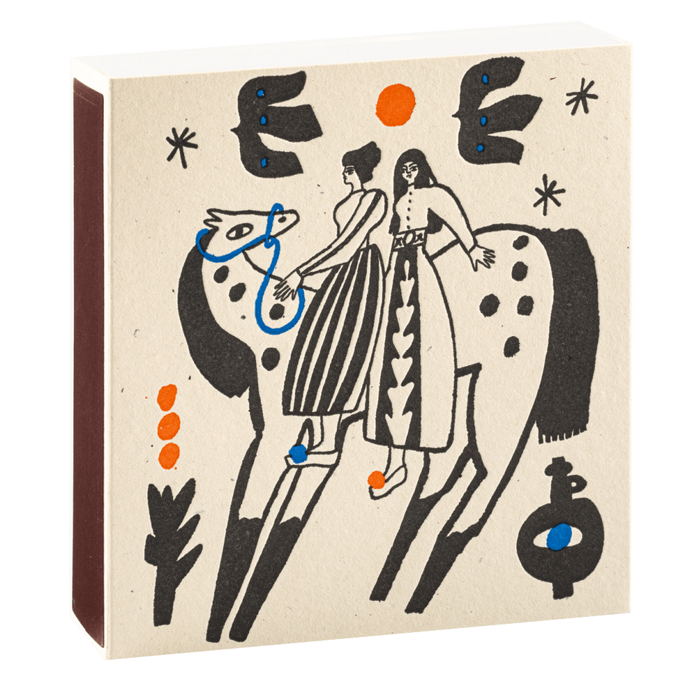 Sisterhood | Square - Safety Matches - Black & Beech