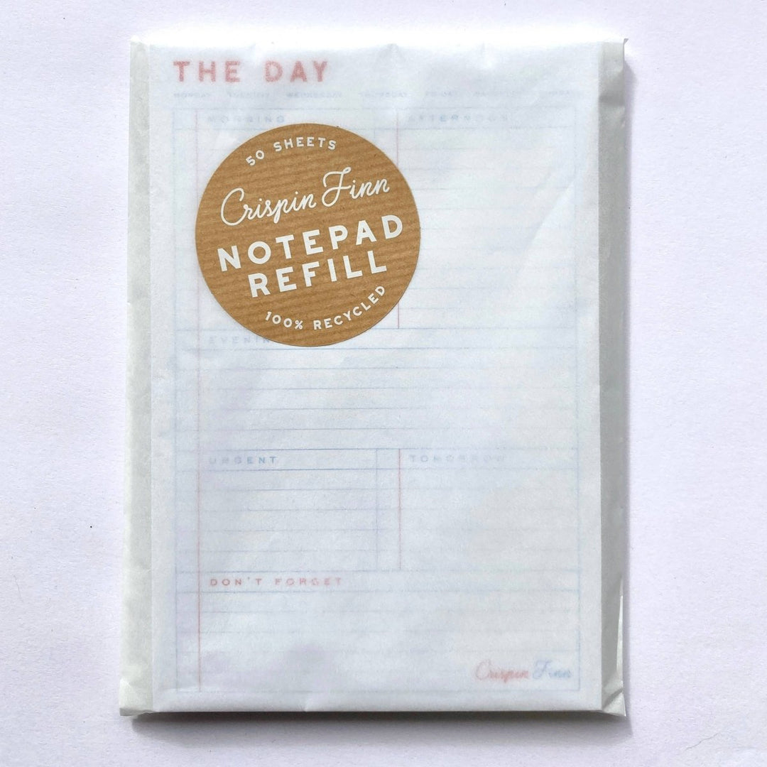 The Day Note Pad Refill - Black &amp; Beech
