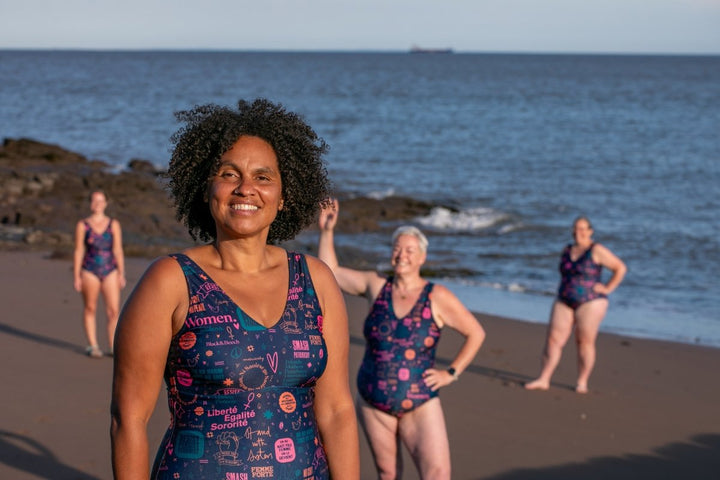 Solas Swimming Costume - Black &amp; Beech4