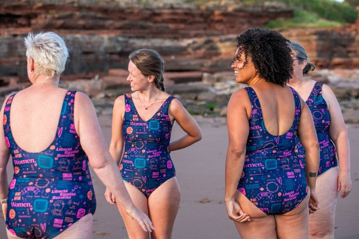 Solas Swimming Costume - Black &amp; Beech4