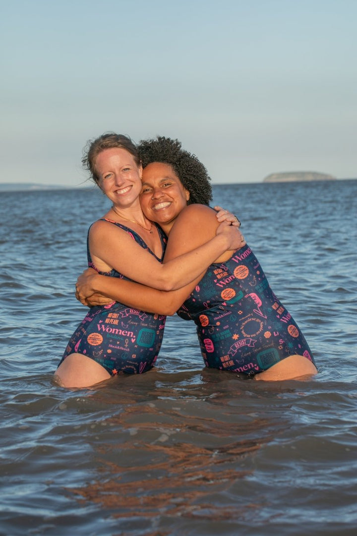 Solas Swimming Costume - Black &amp; Beech4