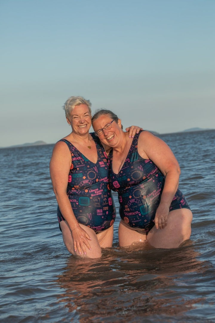 Solas Swimming Costume - Black &amp; Beech4