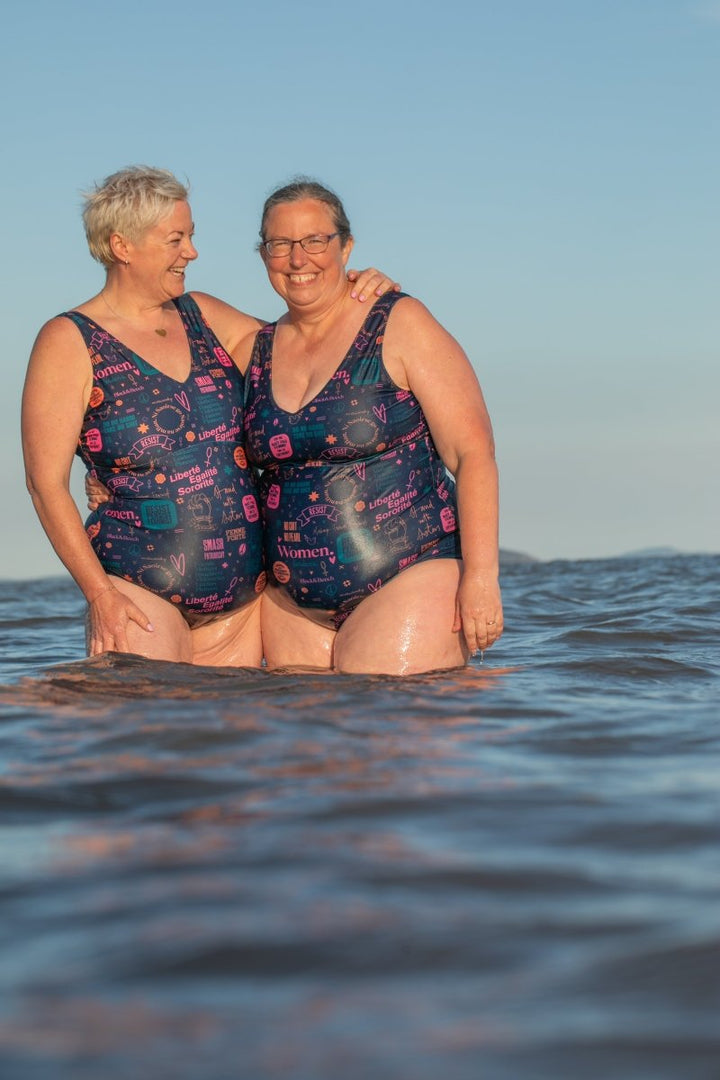 Solas Swimming Costume - Black &amp; Beech4