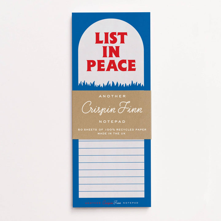 List In Peace Note Pad