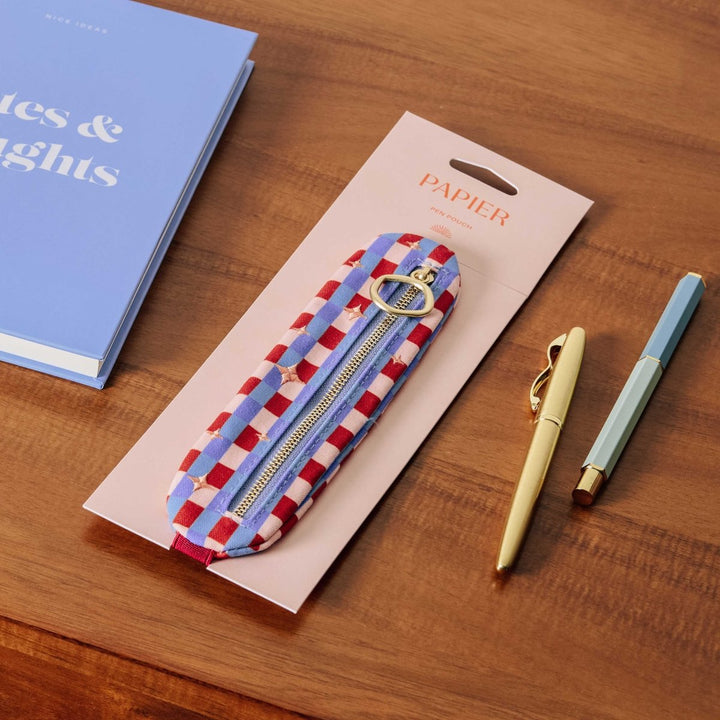 Elastic Pen Pouch: Blue