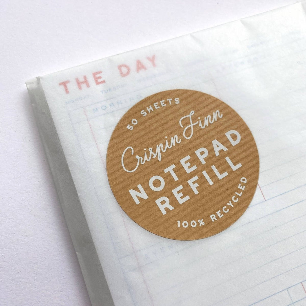 The Day Note Pad Refill - Black & Beech
