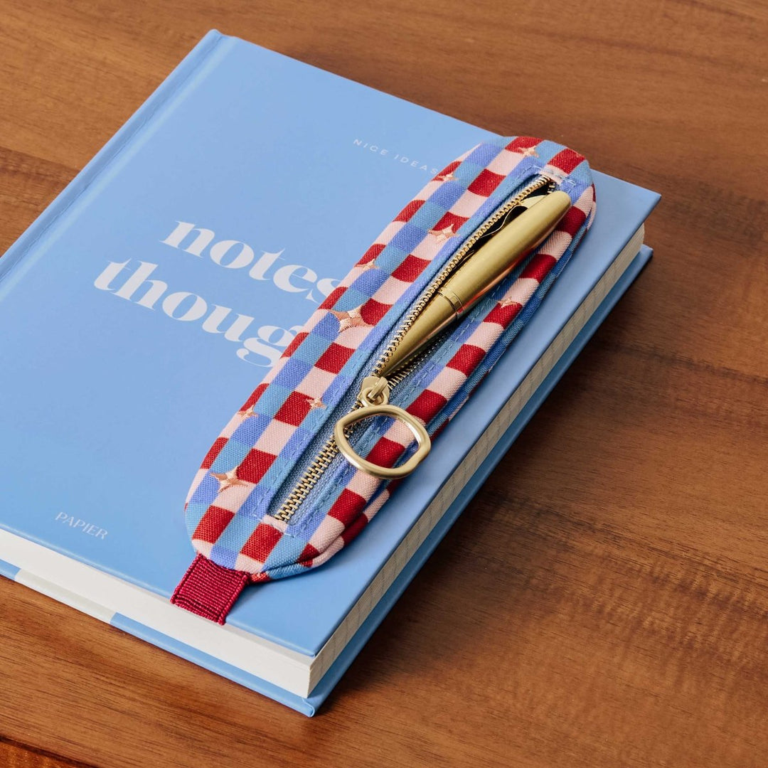 Elastic Pen Pouch: Blue