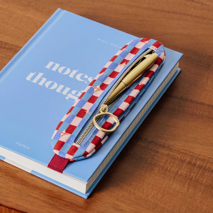Elastic Pen Pouch: Blue