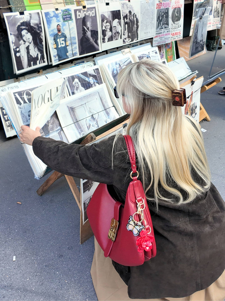 PREORDER - Hand-painted Little Women Mini Book Claw Hair Clip