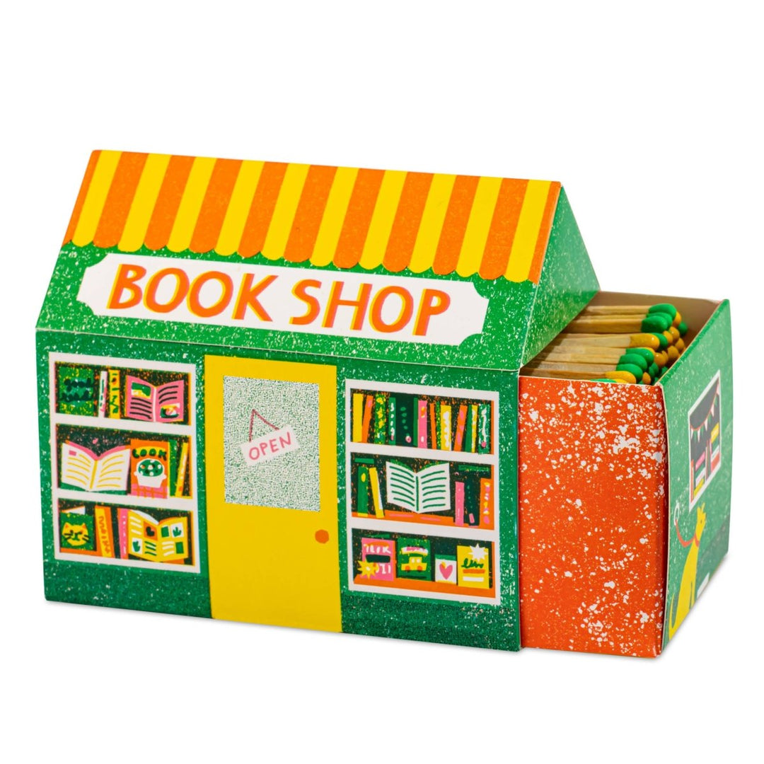 The Bookshop | House Matchboxes - Black & Beech