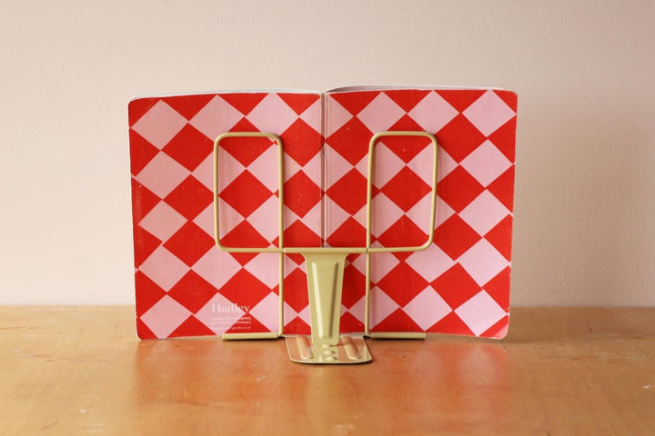A5 Red and Pink Chequered Sketch/Notebook - Black & Beech