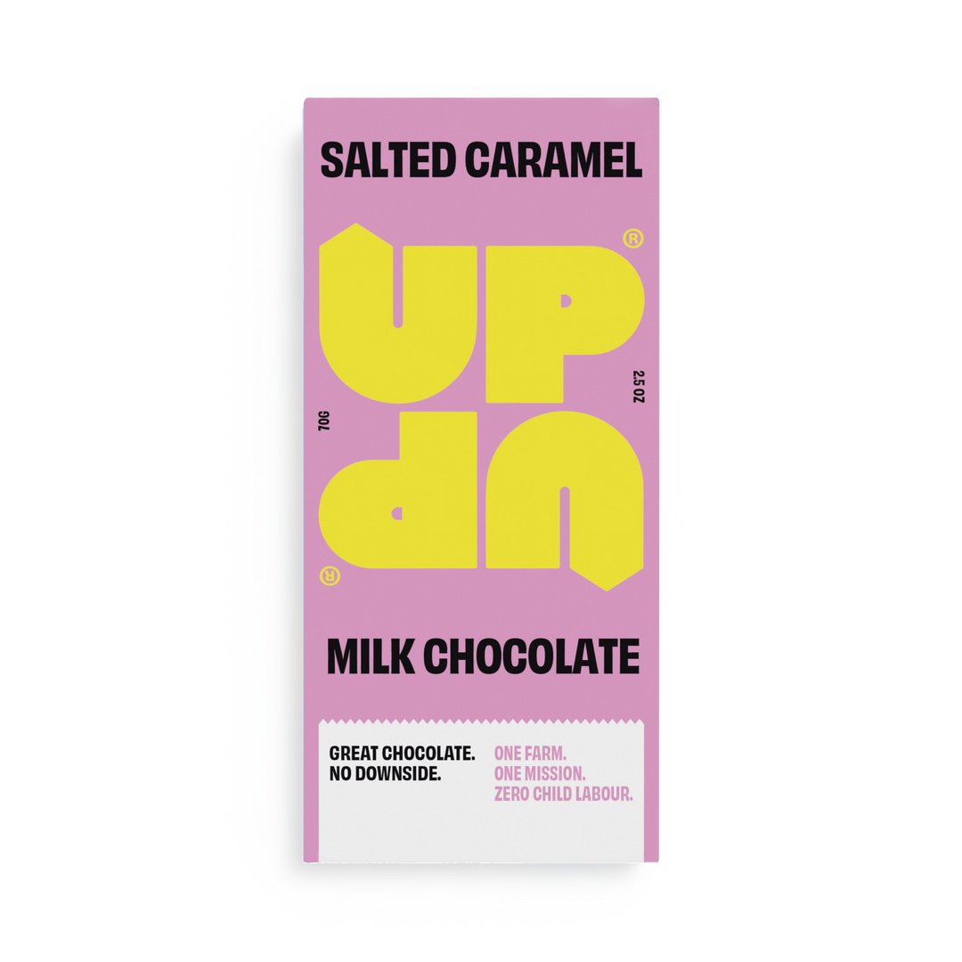 UP-UP - Salted Caramel Milk Chocolate Bar - 70g