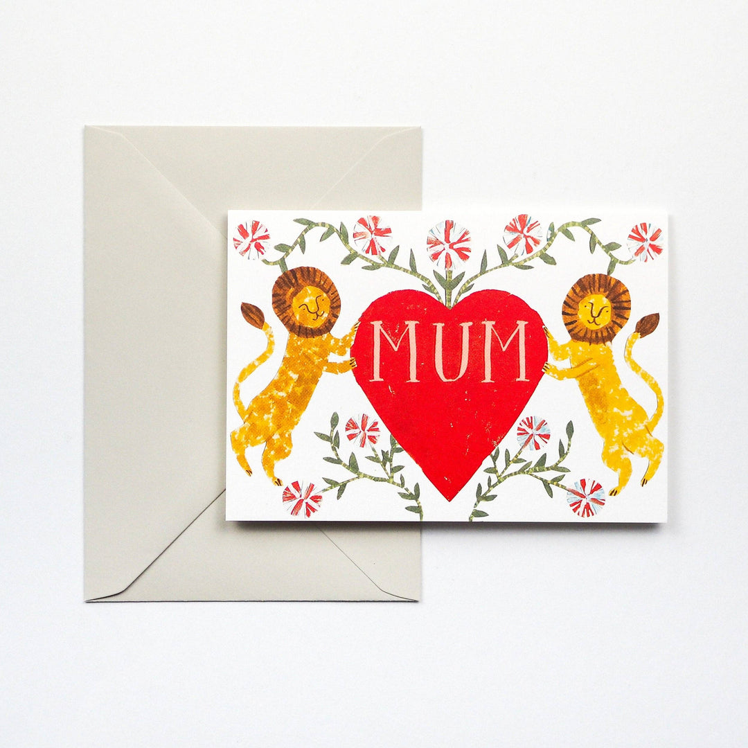Mum Lion Heart Card