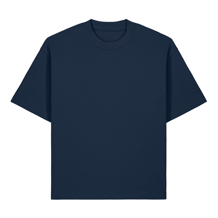 Wild Embroidered T-shirt - PREORDER - Black &amp; BeechNavy with Orange Thread