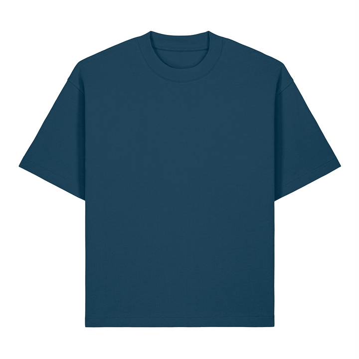 Wild Embroidered T-shirt - PREORDER - Black &amp; BeechNavy with Orange Thread