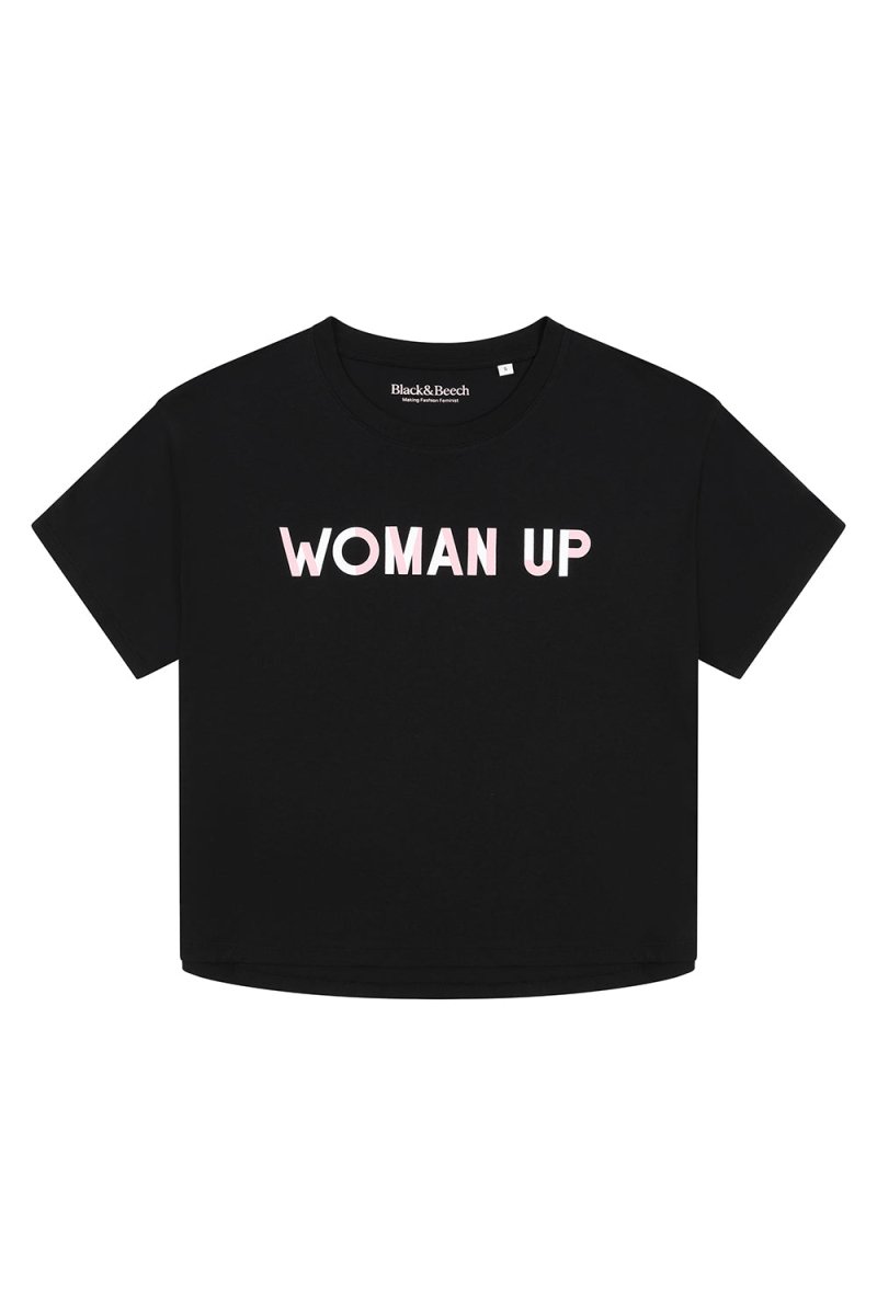 Woman Up T-shirt in Black - Black &amp; BeechXS