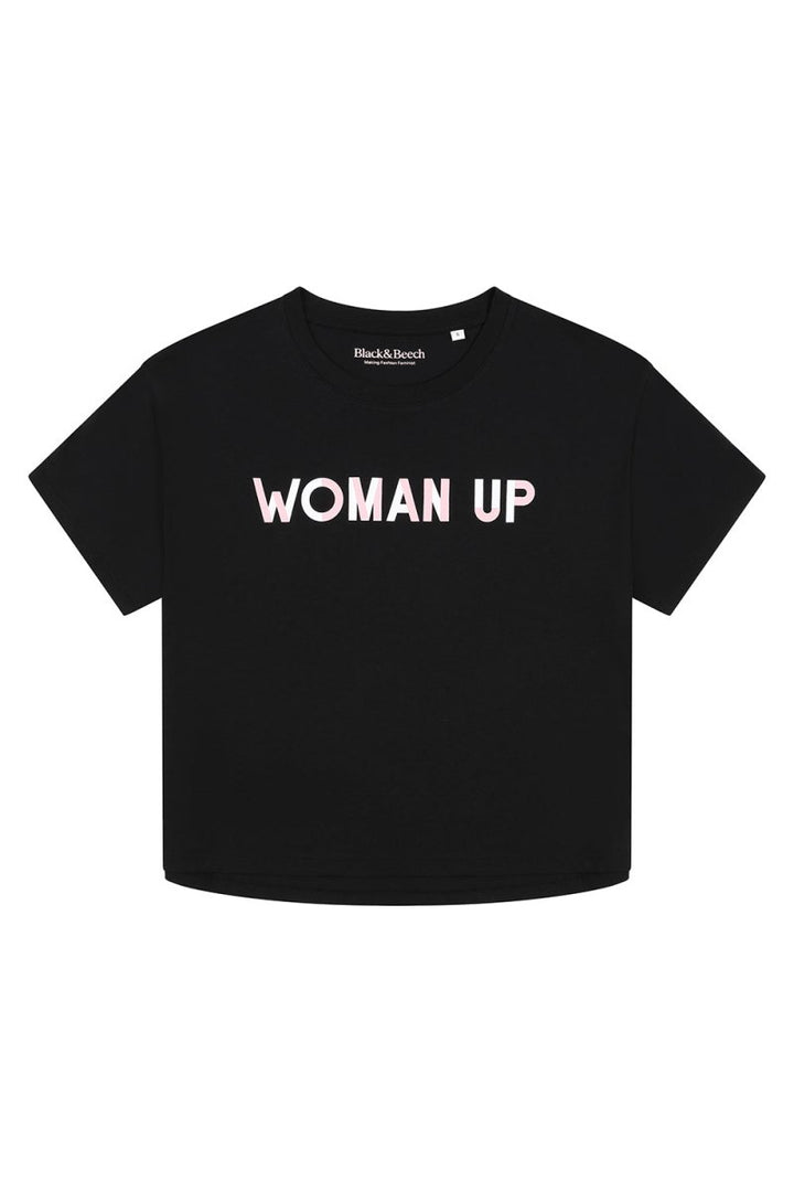 Woman Up T-shirt in Black - Black &amp; BeechXS