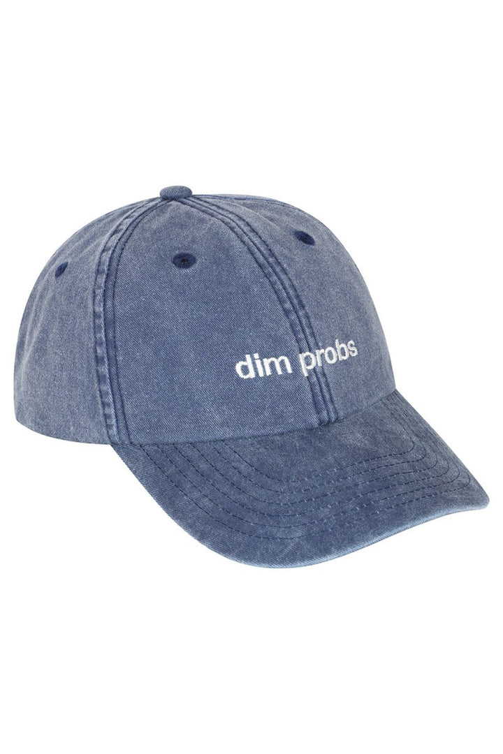 Dim Probs Baseball Cap - Black &amp; BeechStonewash Blue