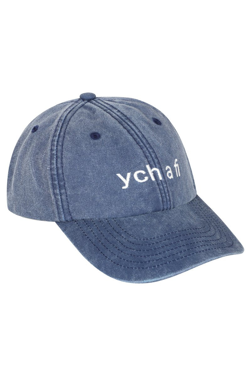 Ych a Fi Baseball Cap - Black &amp; BeechStonewash Blue