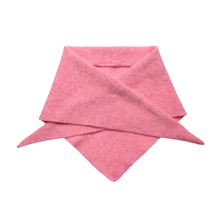 Pre-Order - Triangle Scarf in French Rose - Black &amp; Beech