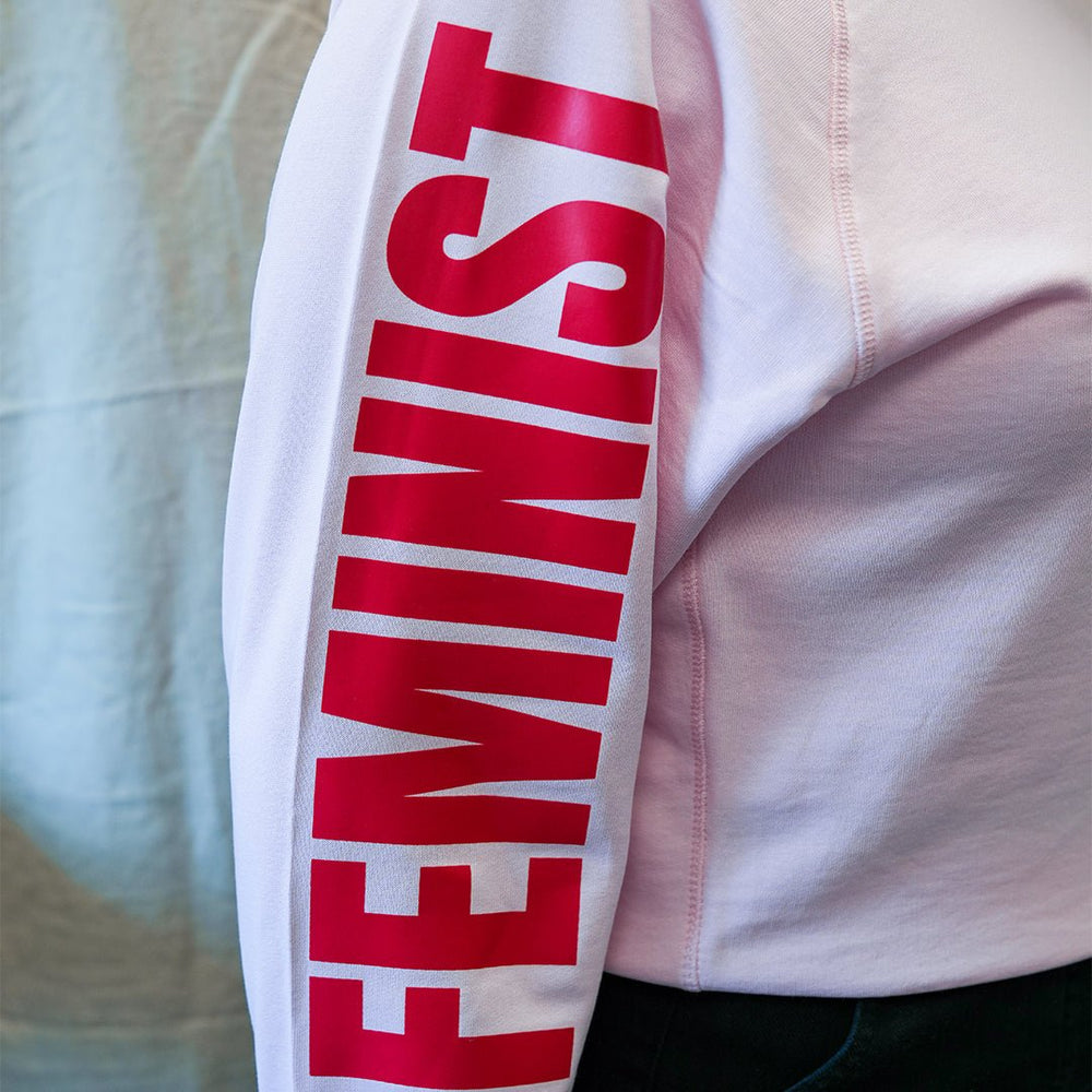 Feminist Killjoy Sweatshirt in Cotton Pink - Black & BeechXS