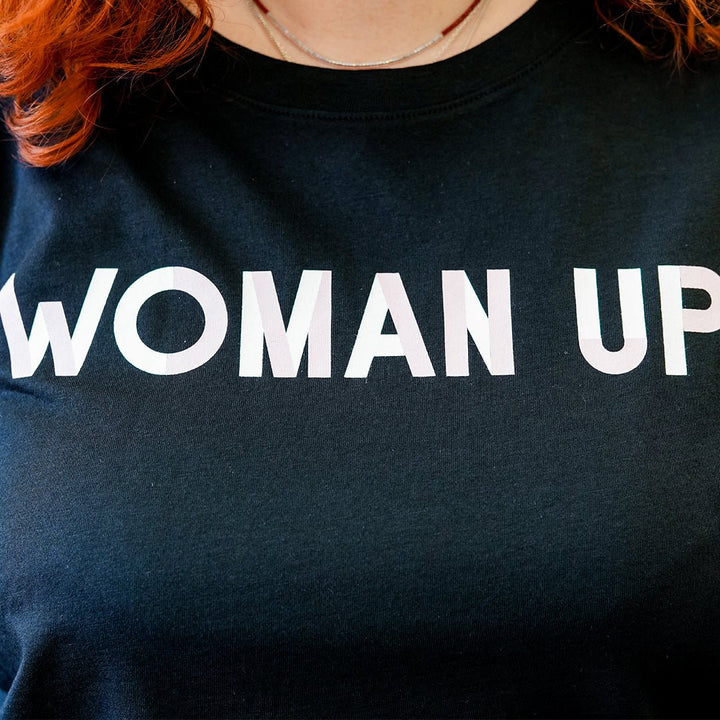 Woman Up T-shirt in Black - Black &amp; BeechXS