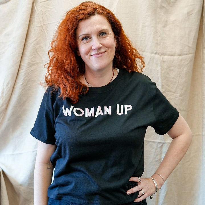Woman Up T-shirt in Black - Black &amp; BeechXS