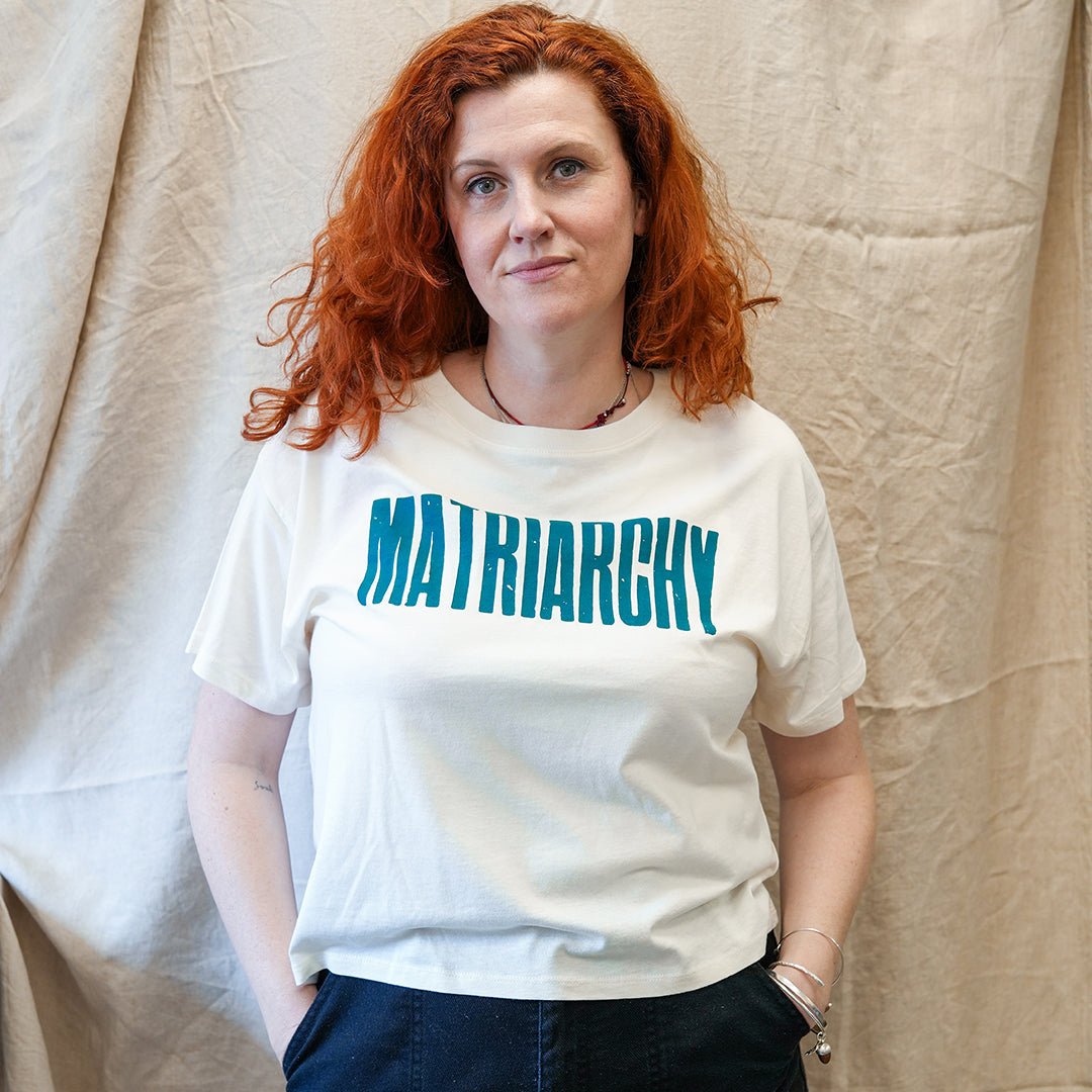 Embrace Matriarchy T-Shirt in Cream - Black & BeechXS
