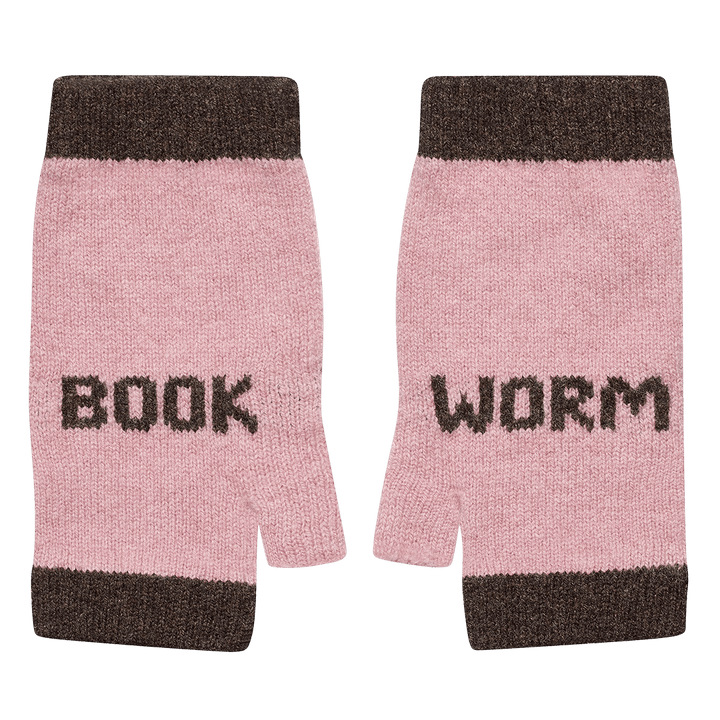 Pre-Order - Book Worm Mittens in Calamine &amp; Cocoa - Black &amp; Beech