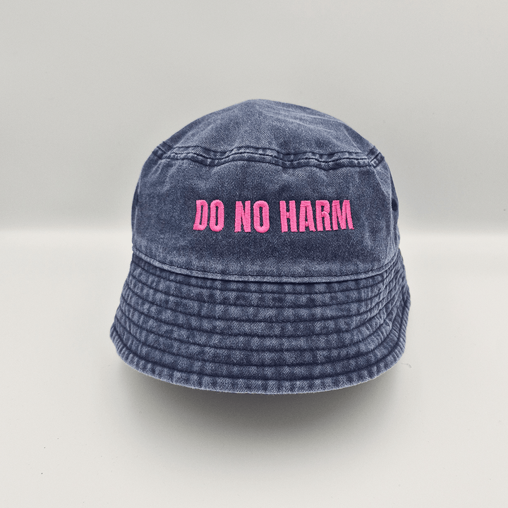 Do No Harm Take No Shit Bucket Hat - Black &amp; BeechStonewash Black