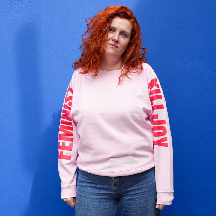 Feminist Killjoy Sweatshirt in Cotton Pink