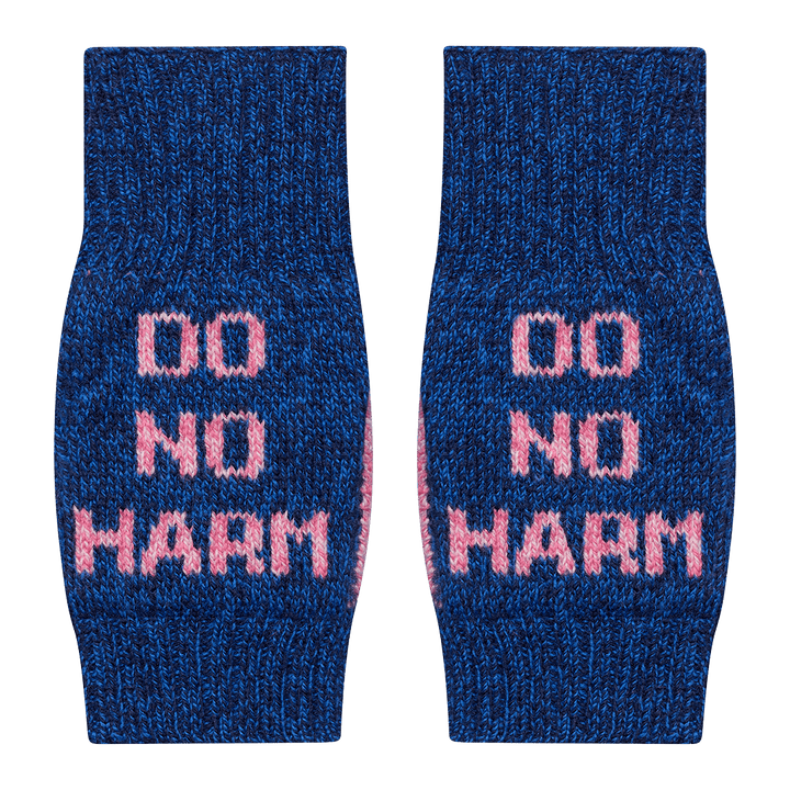 Pre-Order - Do No Harm Take No Shit Wrist Warmers in Clíona - Black &amp; Beech