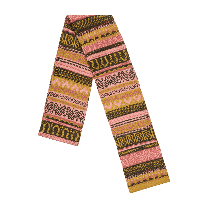 Pre-Order - Fairisle Fiadh Scarf in Kelp - Black &amp; Beech