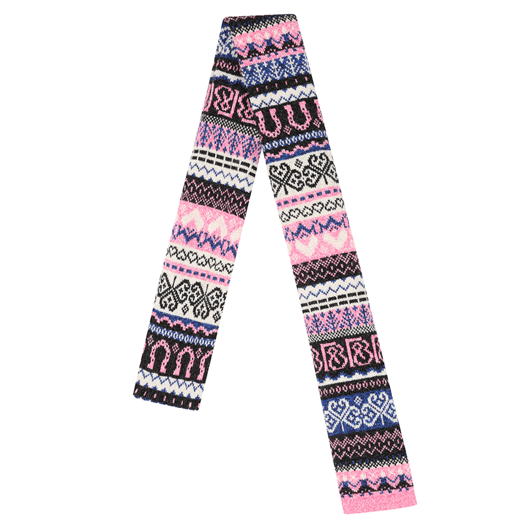 Pre-Order - Fairisle Fiadh Scarf in Anthracite - Black & Beech