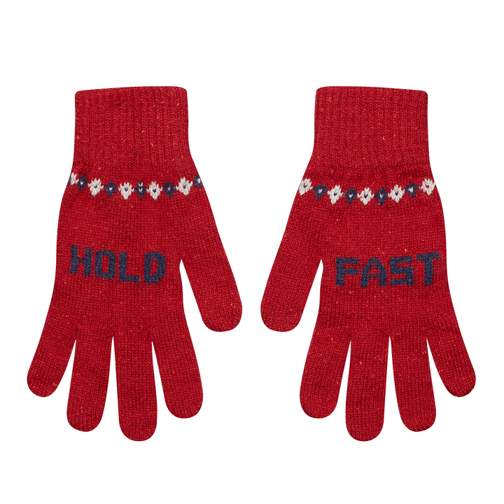 Hold Fast Gloves in Rosehip - Black &amp; Beech