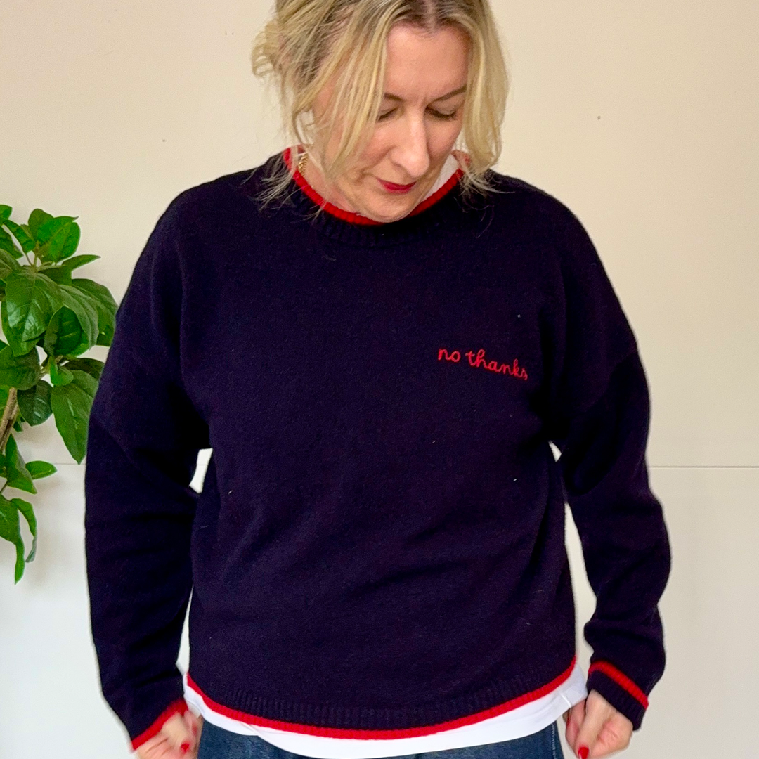Kate Hiscox X Black & Beech Yes No Jumper