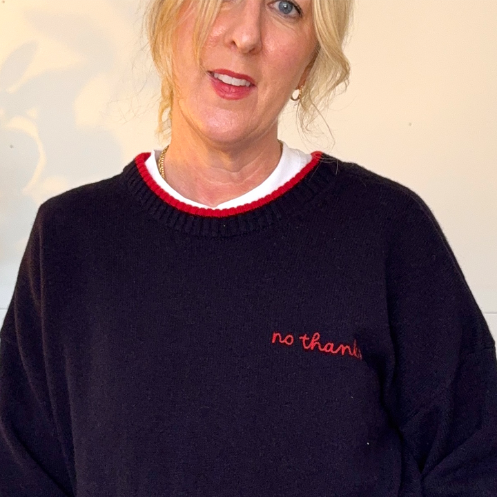 Kate Hiscox X Black & Beech Yes No Jumper