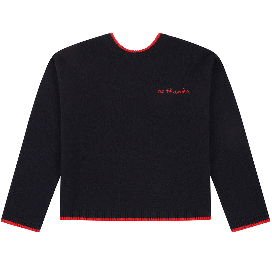 Kate Hiscox X Black & Beech Yes No Jumper