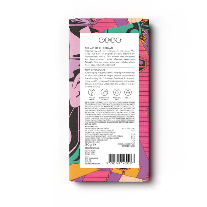 Frozen Margarita Dark Chocolate Bar 80g