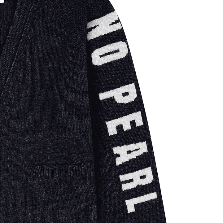 Pre-Order - No Grit No Pearl Cardigan in Prussian Blue &amp; Clay - Black &amp; BeechXS