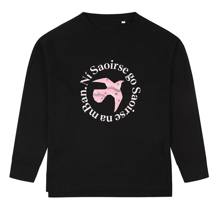 Ní Saoirse go Saoirse na mBan Black Sweatshirt