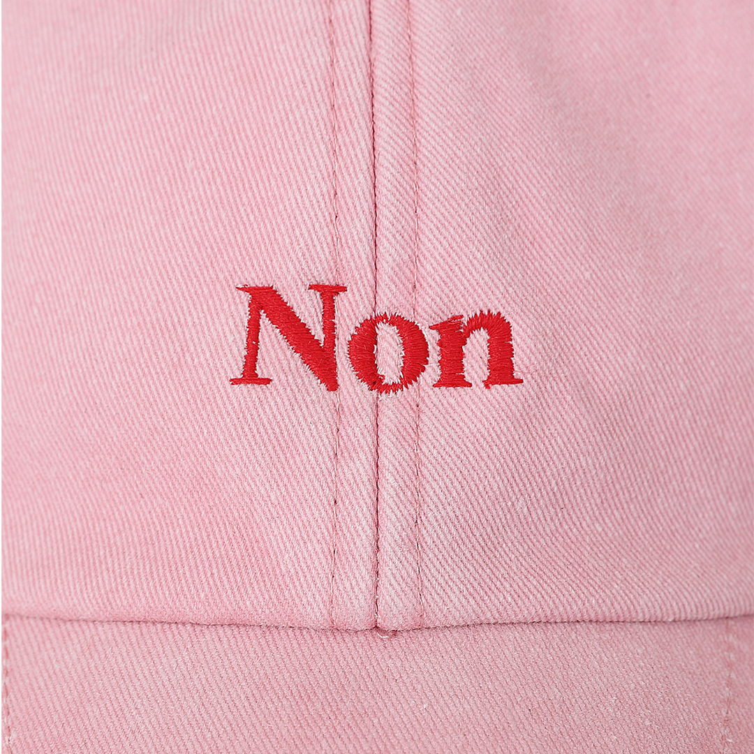 Non Baseball Cap in Stonewash Pink