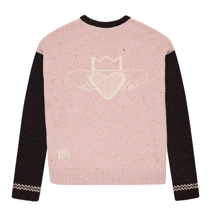 Saoirse Jumper in Peat &amp; Dogrose - Black &amp; BeechXS