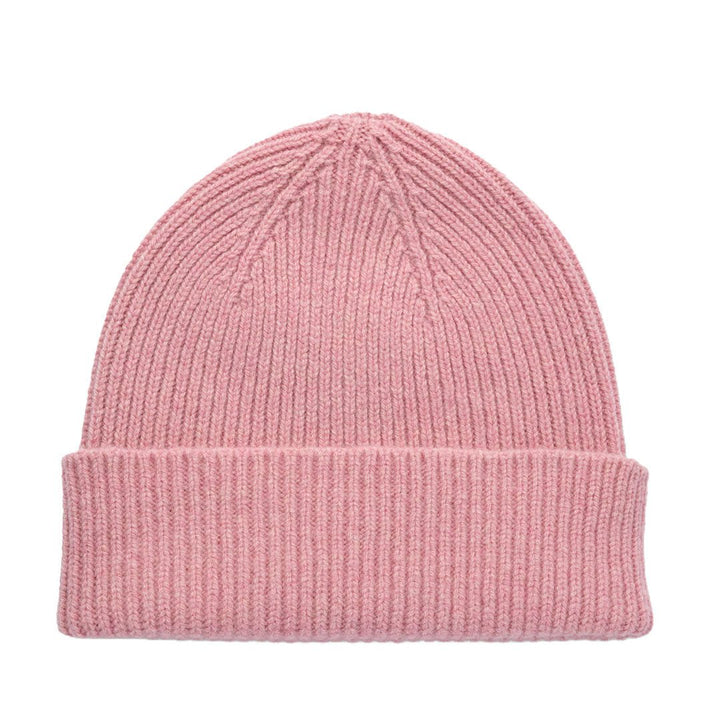 Calamine Ribbed Beanie - Black &amp; Beech